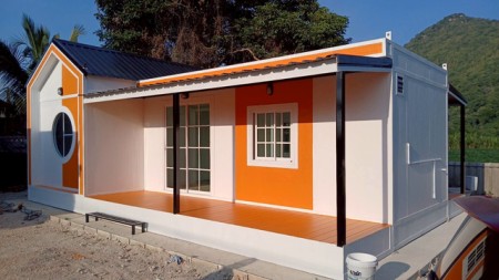 ขาย บ้าน บ้านพักคนงาน เหมาะสำหรับบ้านพักอาศัย ทำโฮมออฟฟิศ น็อคดาวน์ บ้านสวนรีสอร์ท